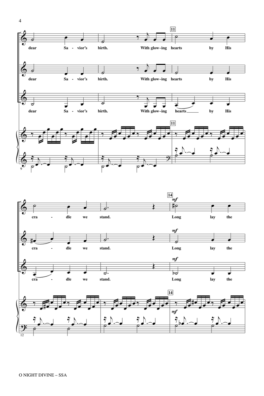 O Night Divine O Night Divine SSA scores gallery preview page 2
