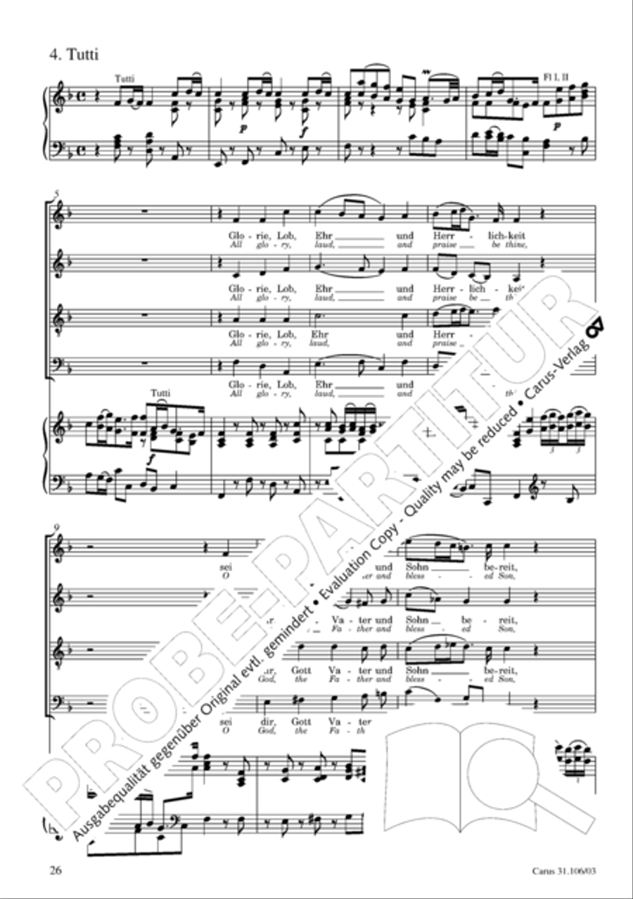 God's own time is the time appointed (Gottes Zeit ist die allerbeste Zeit) 4-Part scores gallery preview page 26