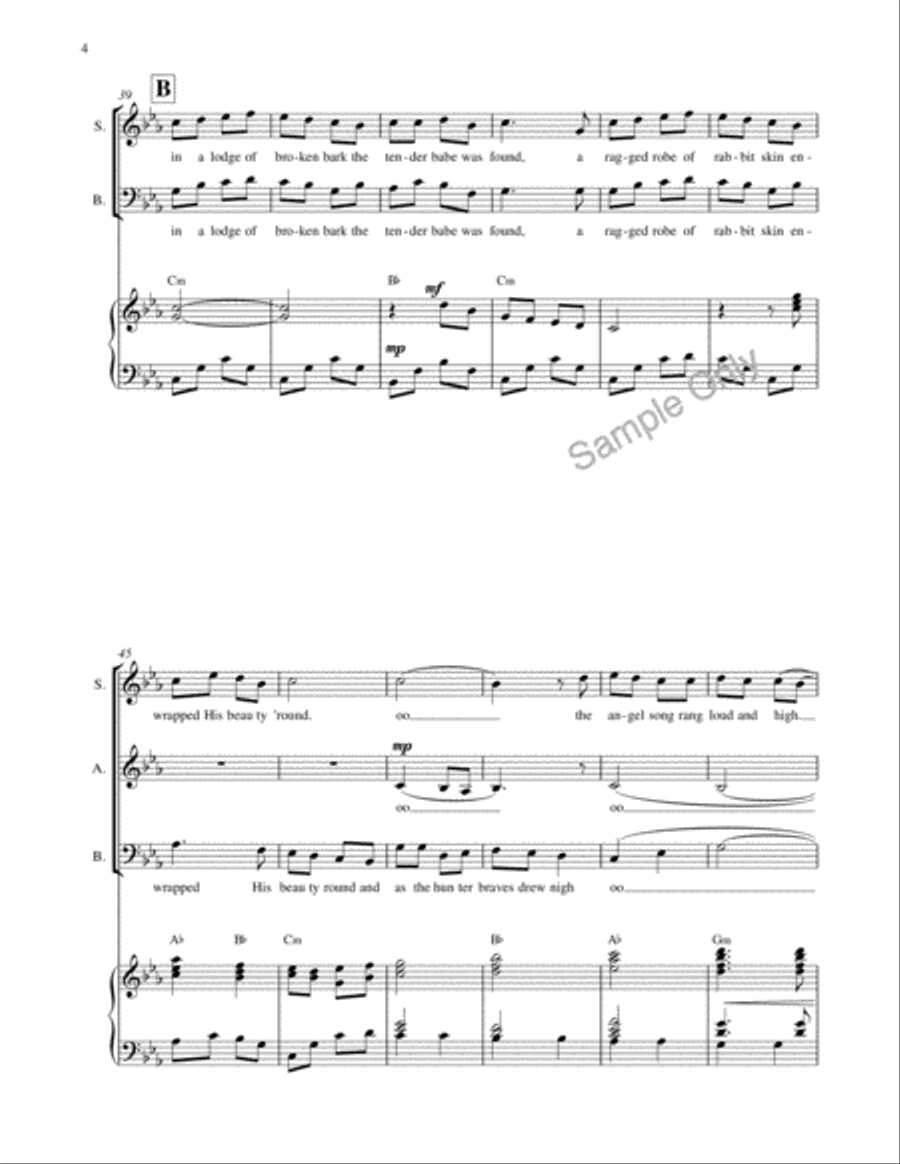 Huron Carol Choir scores gallery preview page 4