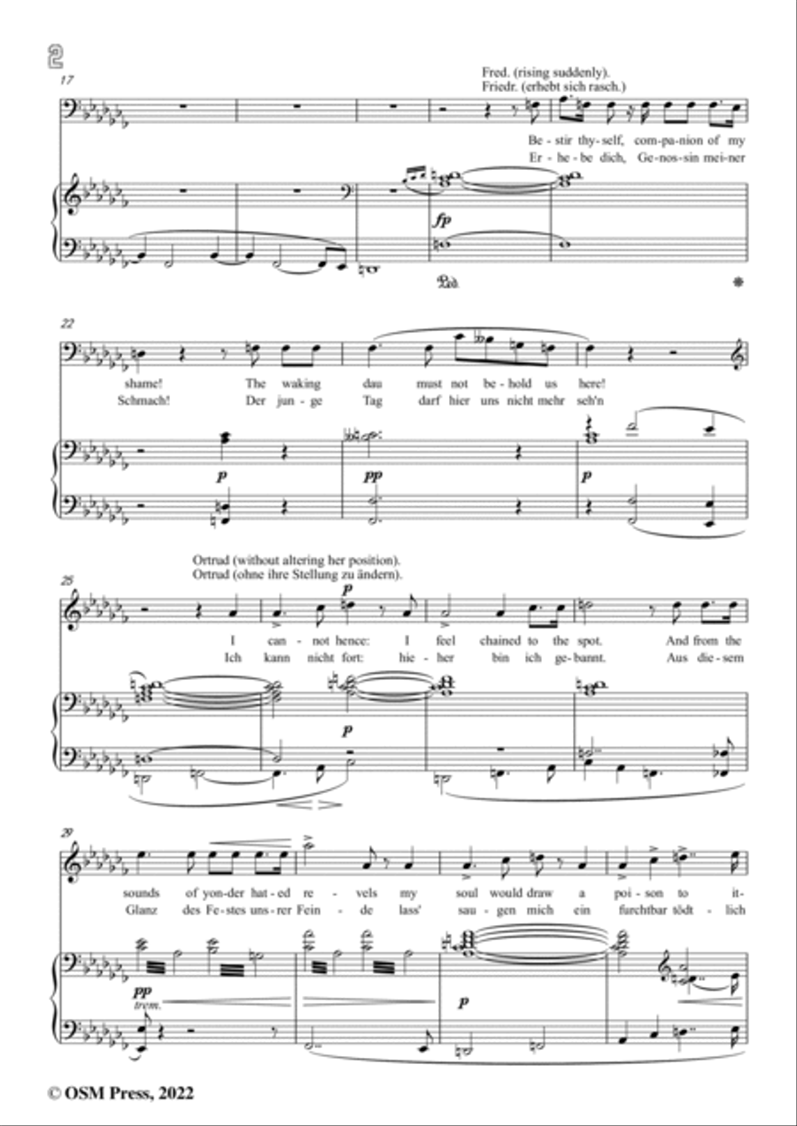 R. Wagner-Erhebe dich(Durch dich musst ich verlieren),in a flat minor,from Lohengrin,WWV 75 Voice scores gallery preview page 4