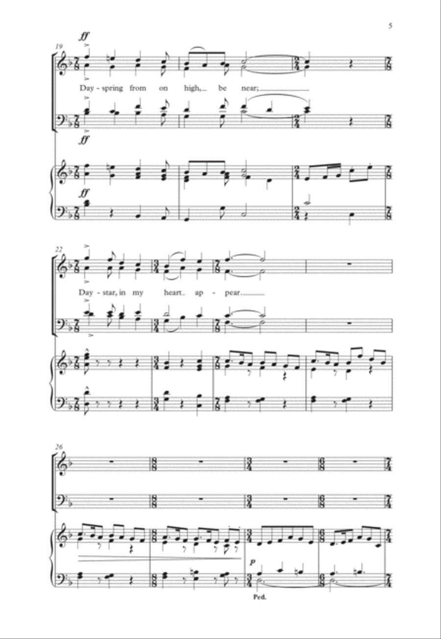 Christ, whose glory fills the skies Score scores gallery preview page 4