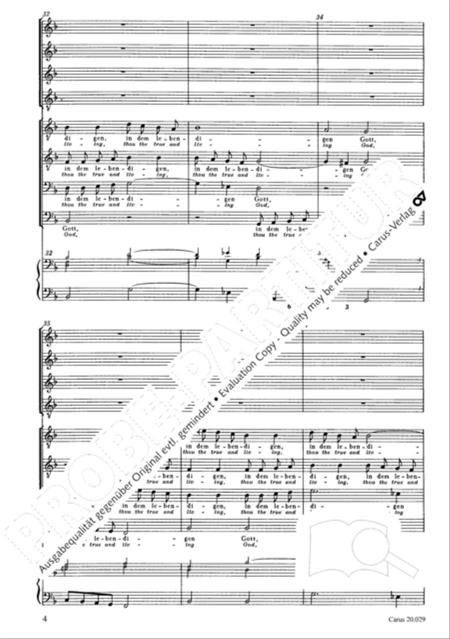 How beautiful is thy dwelling place (Wie lieblich sind deine Wohnungen) Men's Choir scores gallery preview page 11