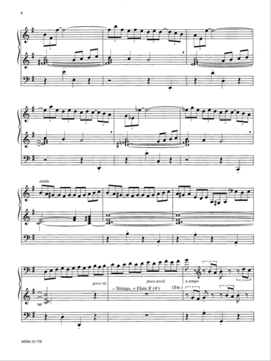 Let All Things Now Living Organ scores gallery preview page 3