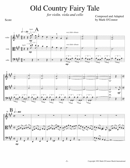 Old Country Fairy Tale (score - vln, vla, cel) image number null