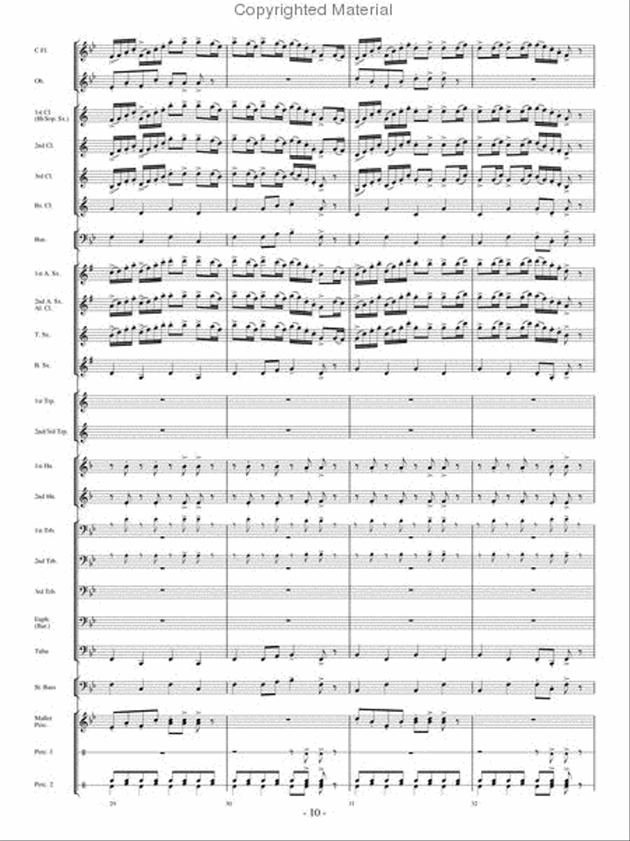 The Woodwind Polka Concert Band scores gallery preview page 9