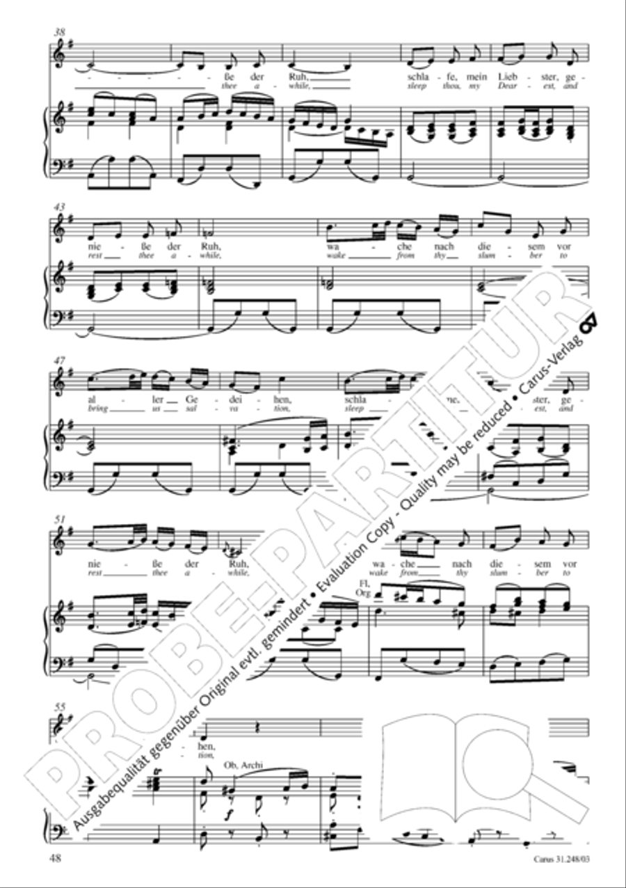 Christmas oratorio (Weihnachtsoratorium, Teile I-III) 4-Part scores gallery preview page 53