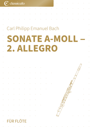 Book cover for Sonate a-Moll - 2. Allegro
