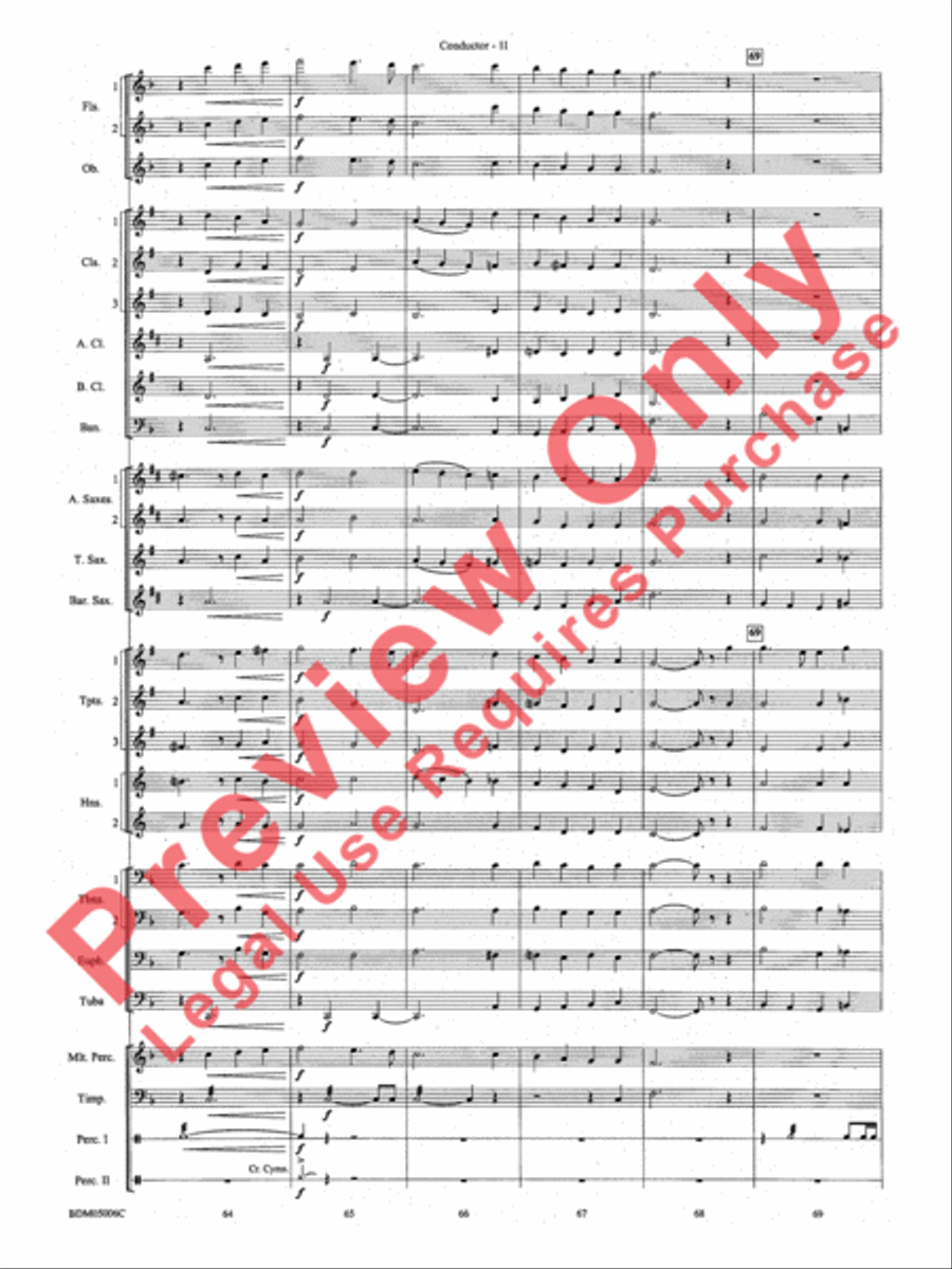 To Reap the Blessings of Freedom Concert Band scores gallery preview page 13