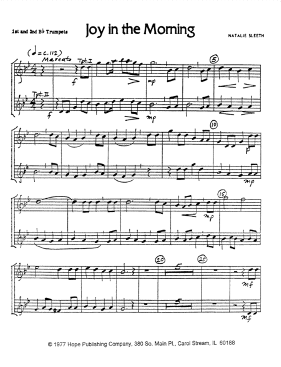 Joy in the Morning Joy in the Morning Choir scores gallery preview page 4