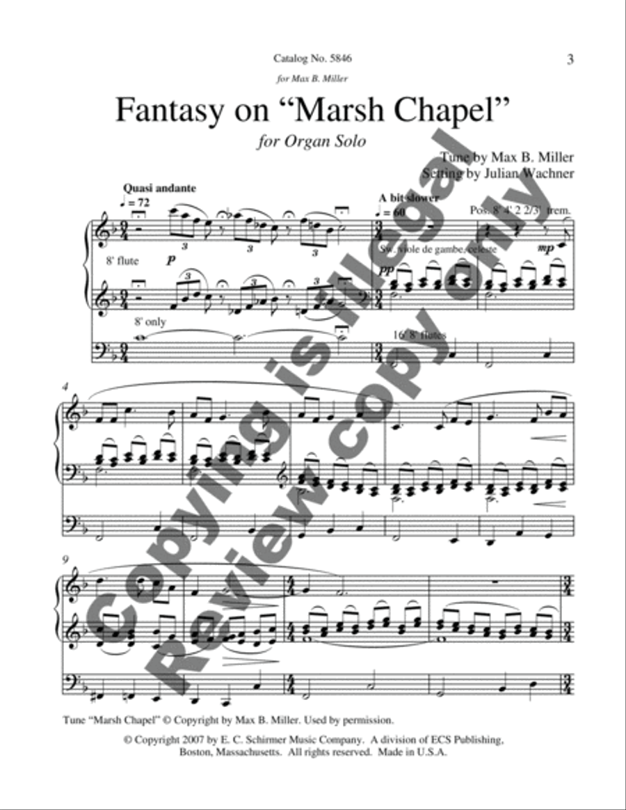 Fantasy on "Marsh Chapel"