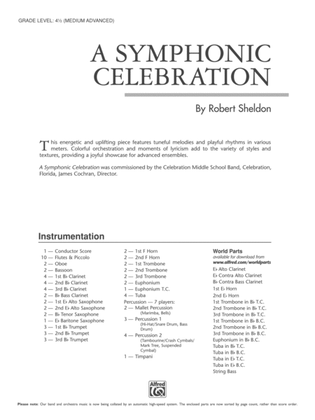 Book cover for A Symphonic Celebration: Score