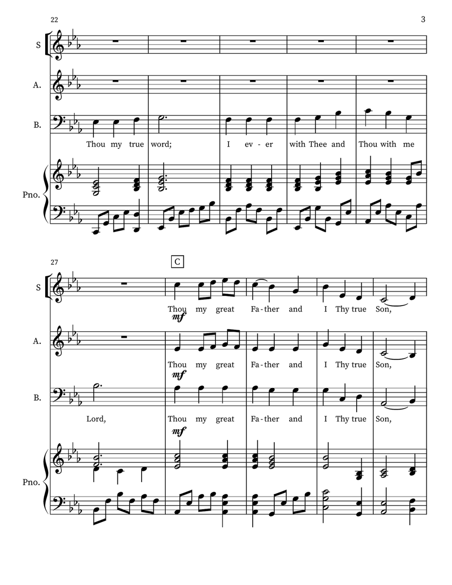 Be Thou My Vision Be Thou My Vision 3-Part scores gallery preview page 3