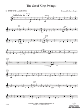 The Good King Swings!: E-flat Baritone Saxophone