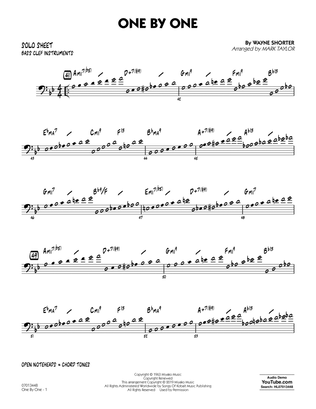 Book cover for One by One (arr. Mark Taylor) - Bass Clef Solo Sheet