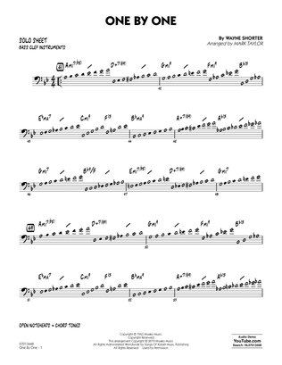 One by One (arr. Mark Taylor) - Bass Clef Solo Sheet