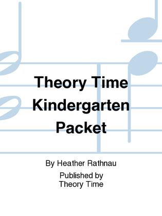 Book cover for Theory Time Kindergarten Packet
