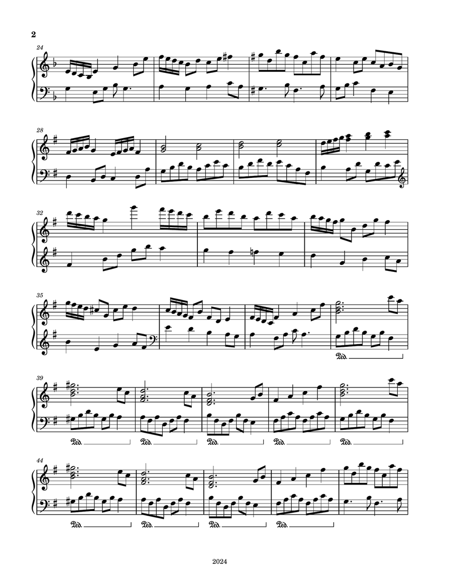 Piano Dream No. 9424 Piano Dream No. 9424 Piano Solo scores gallery preview page 2