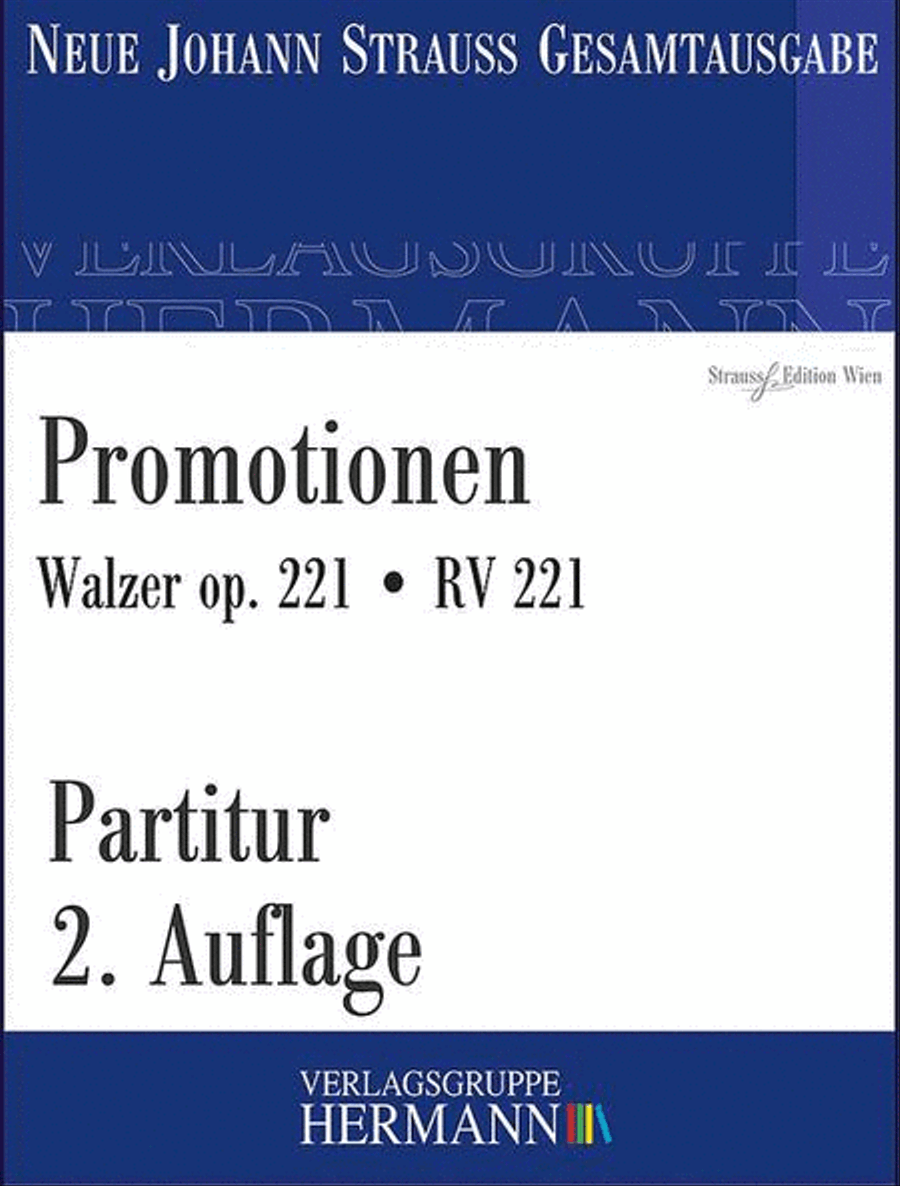 Promotionen op. 221 RV 221 Orchestra scores gallery preview page 1