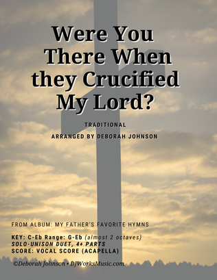 Book cover for Were You There When They Crucified My Lord?