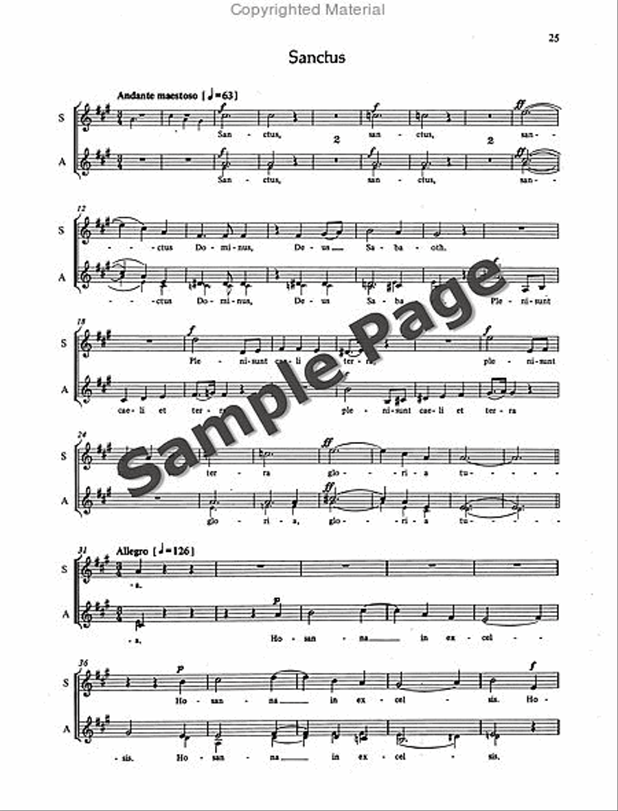 Mass in D Minor Mass in D Minor SSA scores gallery preview page 26