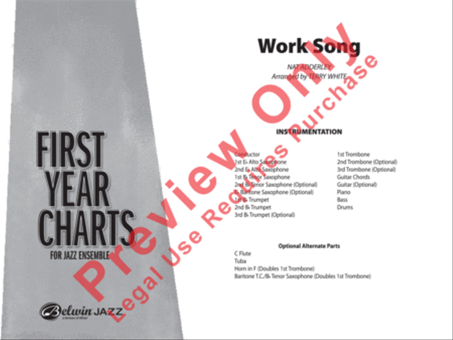 Work Song Jazz Ensemble scores gallery preview page 2