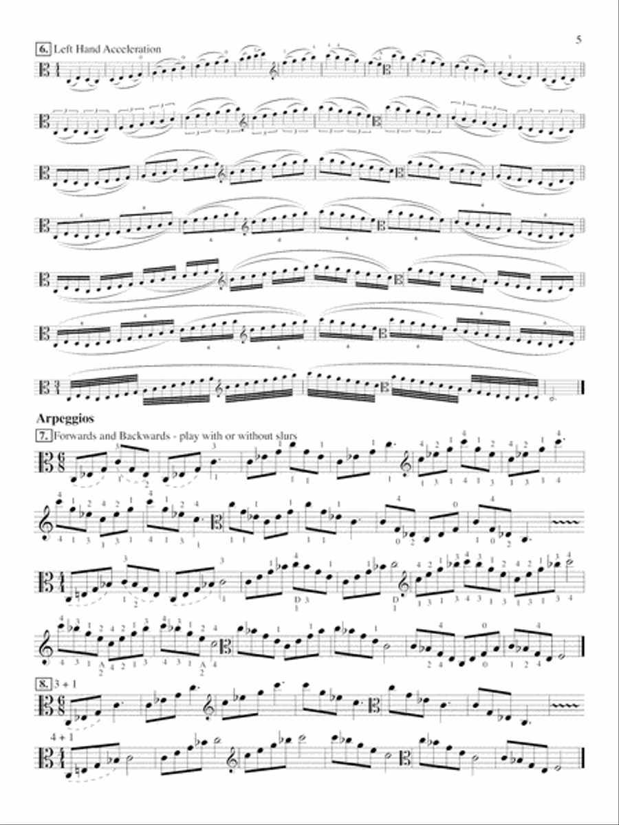 Scales for Advanced Violists Viola Solo scores gallery preview page 6
