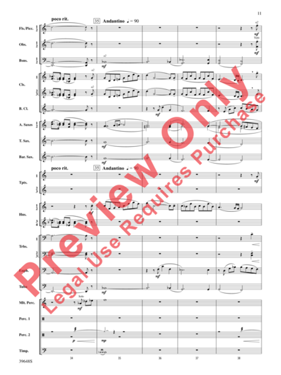 A Childhood Remembered A Childhood Remembered Concert Band scores gallery preview page 11