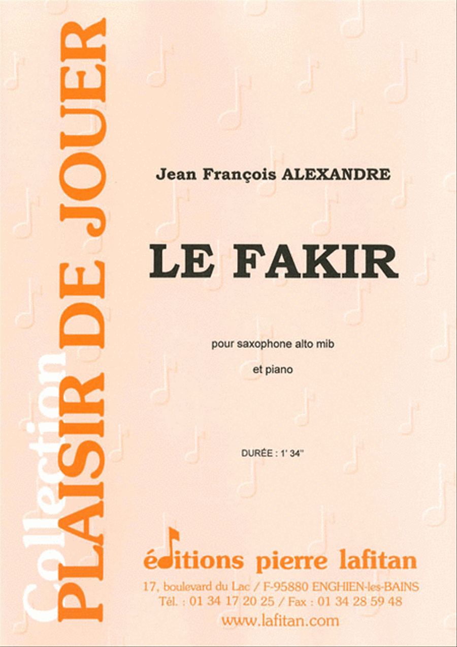 Le Fakir Le Fakir Alto Saxophone scores gallery preview page 1