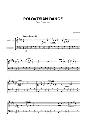 Polovtsian Dance (from Prince Igor) (for French Horn and Cello)