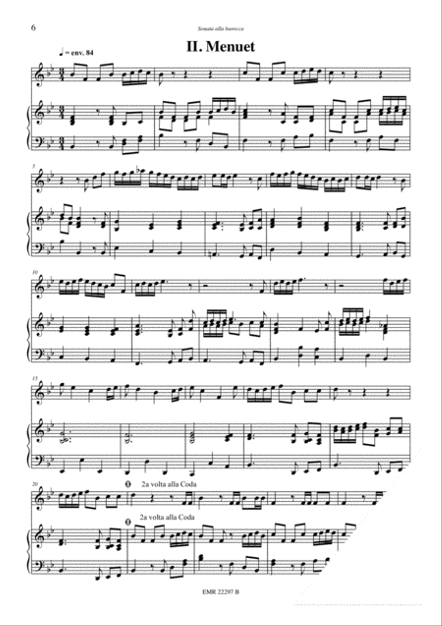 Sonata alla Barocca B-Flat Trumpet scores gallery preview page 4