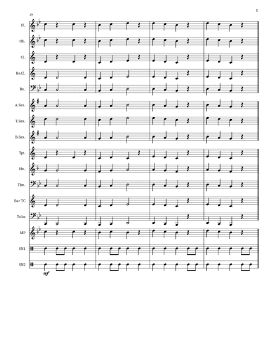 Tertiary Triumph! Concert Band scores gallery preview page 6