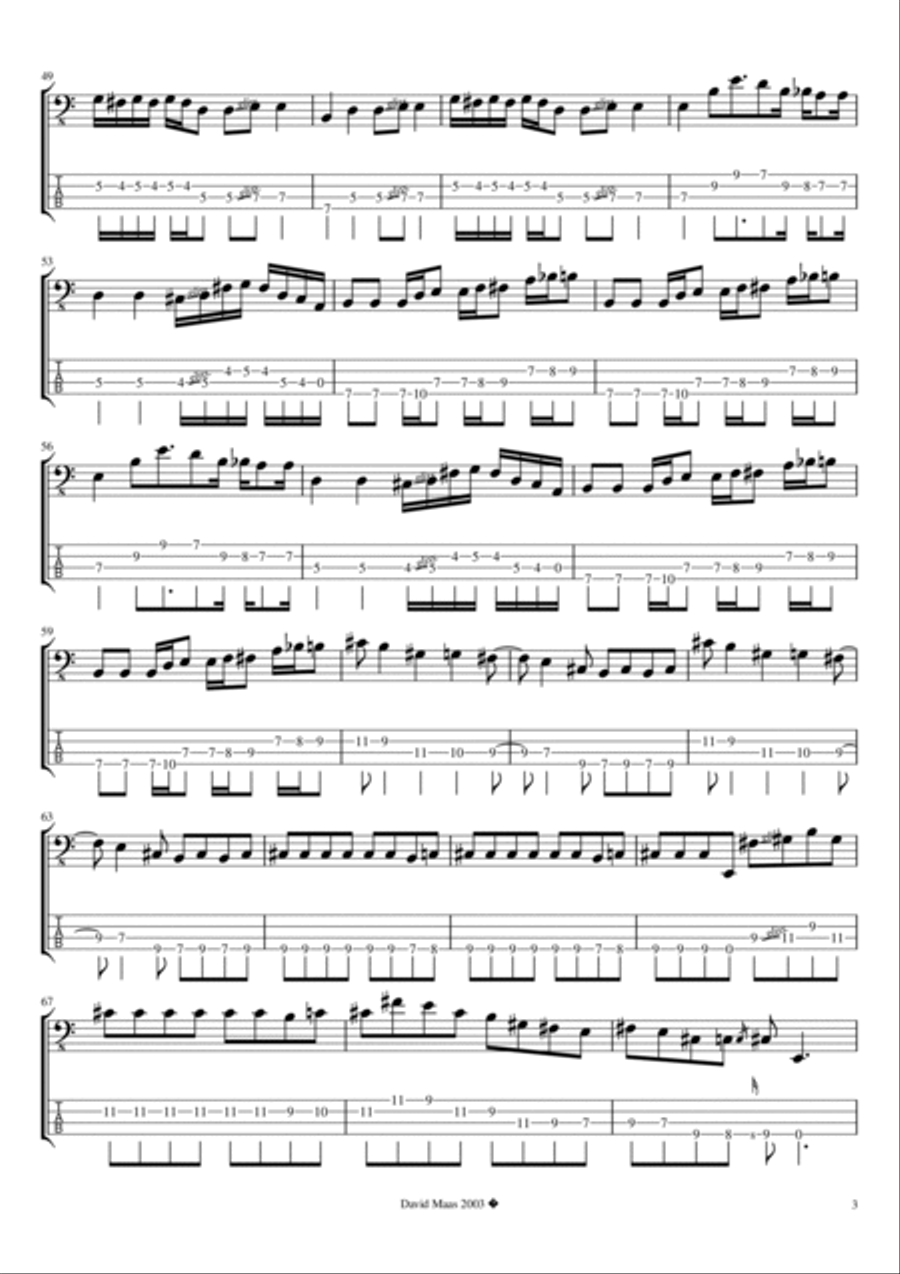 Iron Man Guitar Tablature scores gallery preview page 3