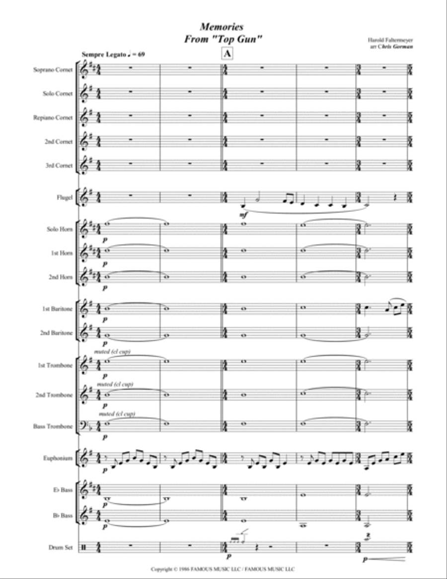 Memories Brass Band scores gallery preview page 2