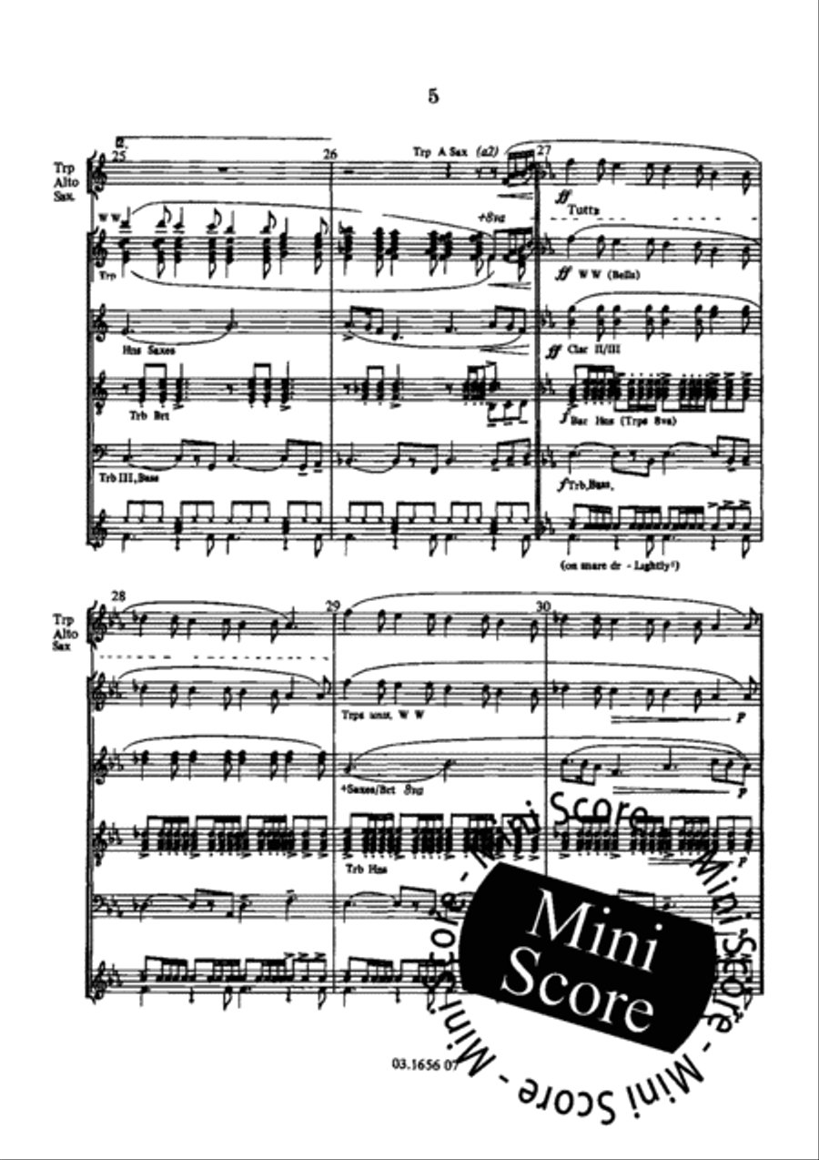 Midnight Cowboy Fanfare Band scores gallery preview page 13