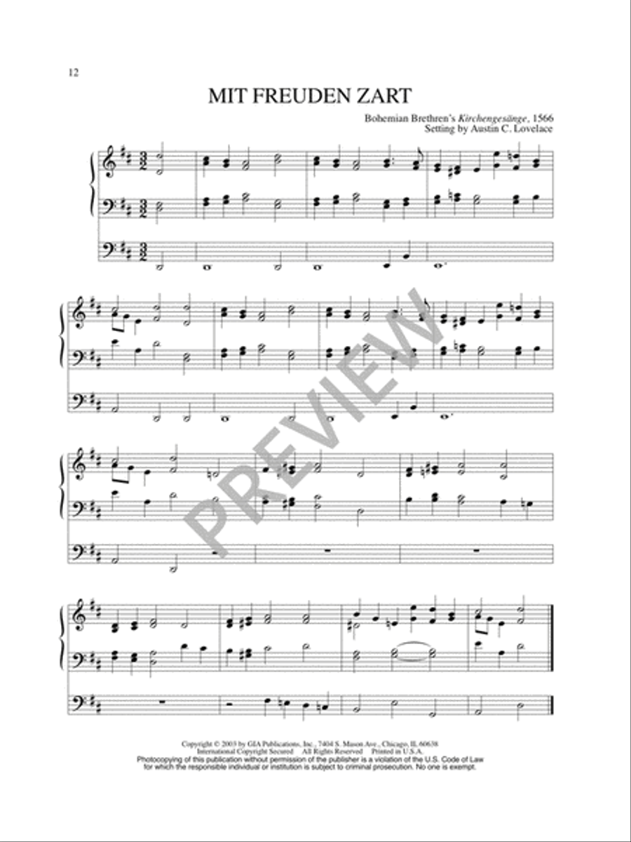 Fifteen Free Harmonizations Organ scores gallery preview page 14