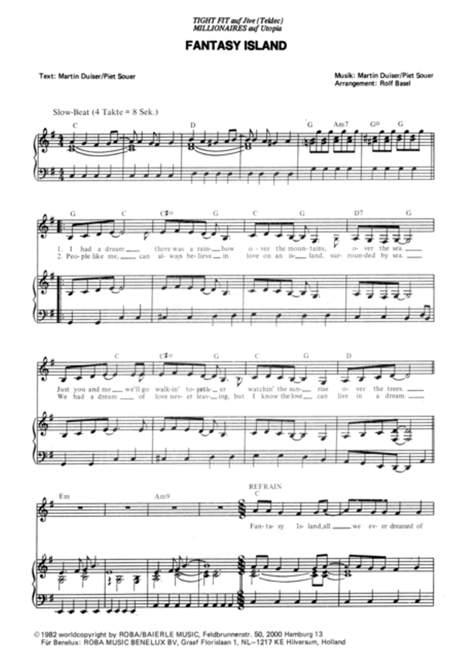 Fantasy Island Fantasy Island Voice scores gallery preview page 3