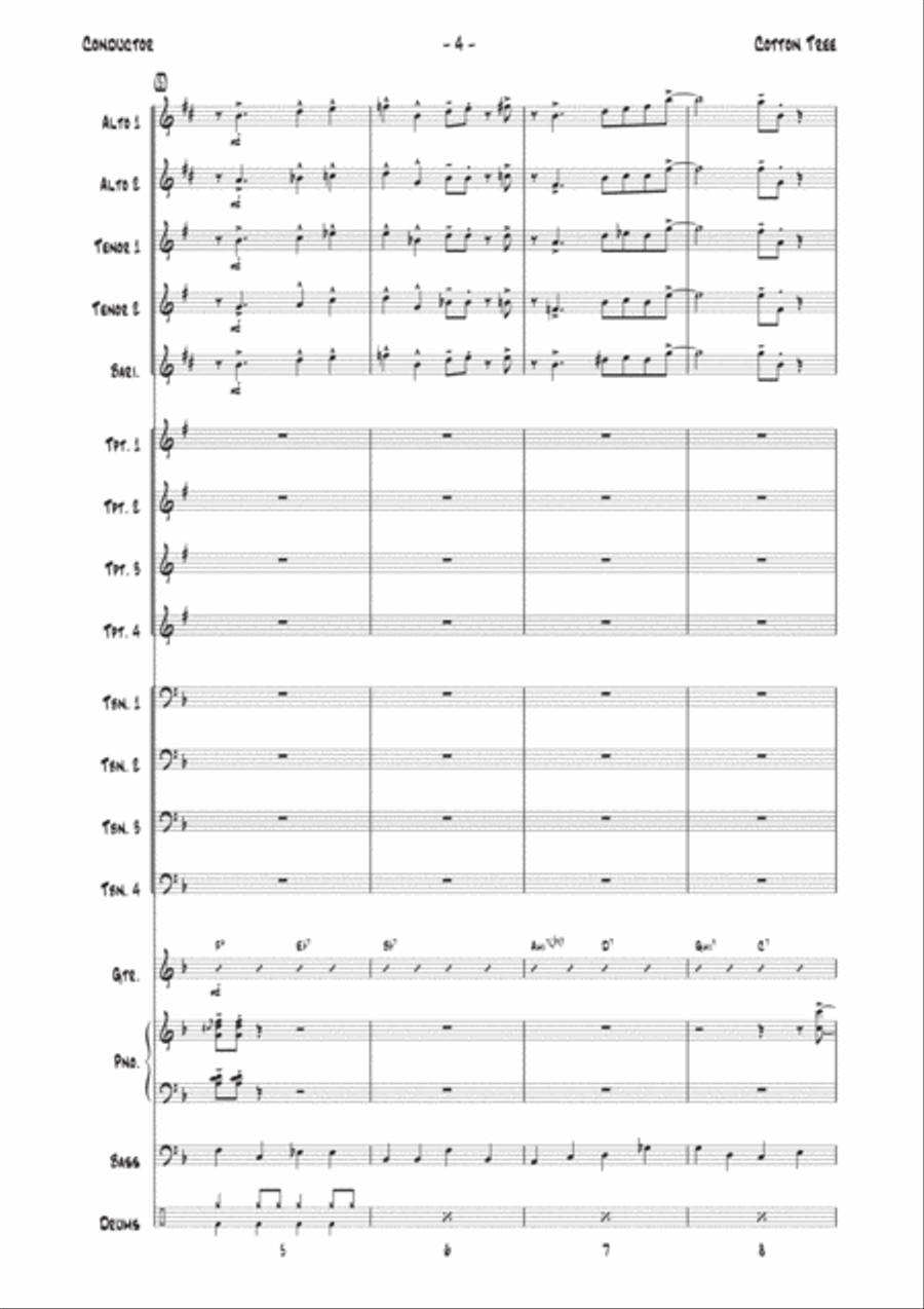 Cotton Tree Jazz Ensemble scores gallery preview page 4