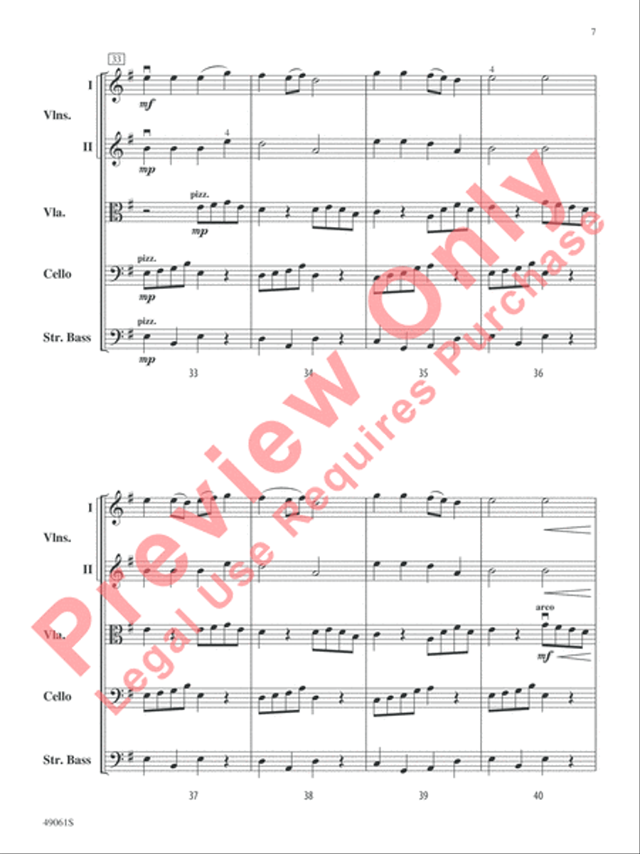 Hanerot Halalu String Orchestra scores gallery preview page 8