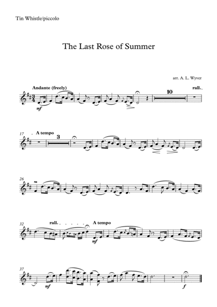 The Last Rose of Summer arr. flute quintet or sextet image number null