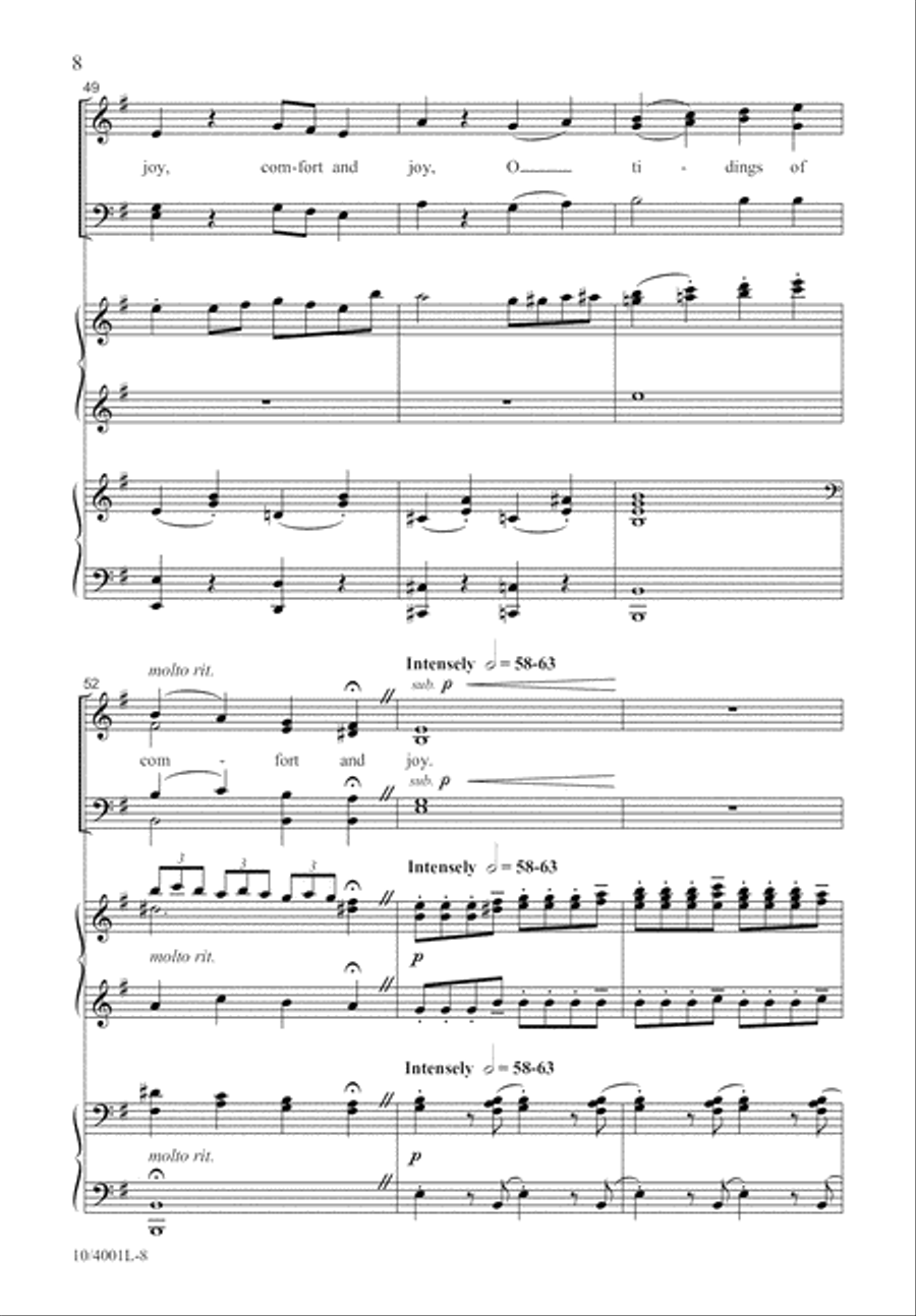 God Rest You Merry, Gentlemen 4-Part scores gallery preview page 9