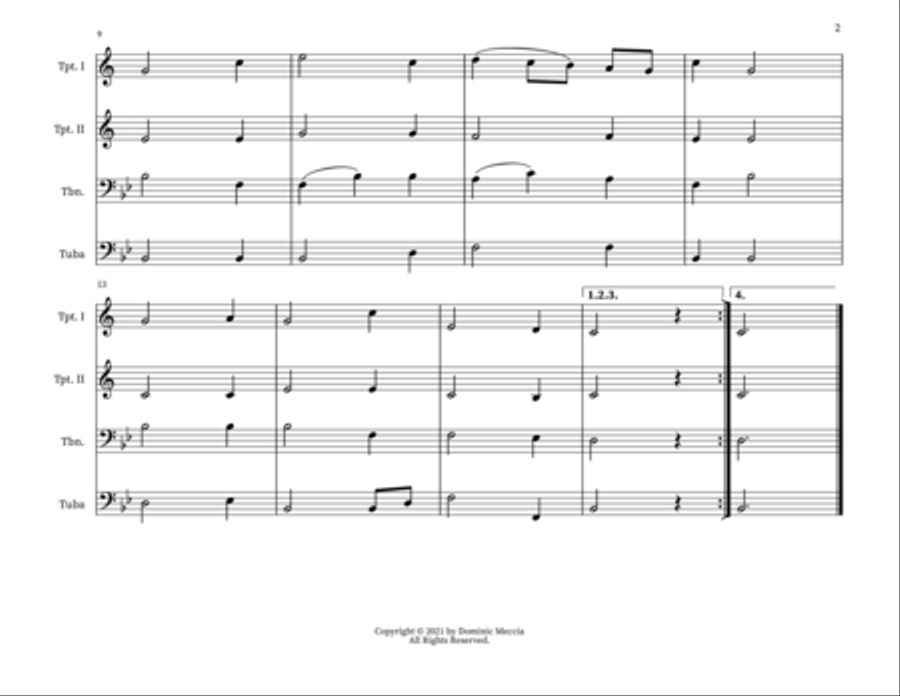 In The Cross Of Christ I Glory Small Ensemble scores gallery preview page 2