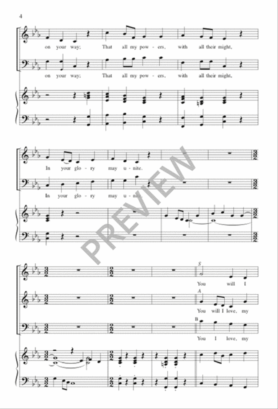 You Will I Love 3-Part scores gallery preview page 4