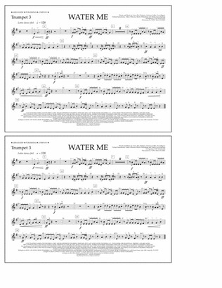Book cover for Water Me (arr. Tom Wallace) - Trumpet 3
