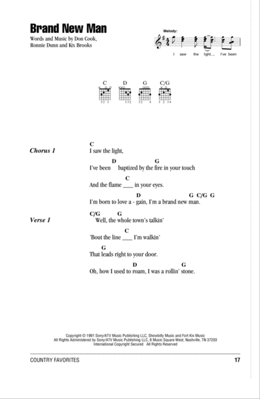 Brand New Man Brand New Man Acoustic Guitar scores gallery preview page 1