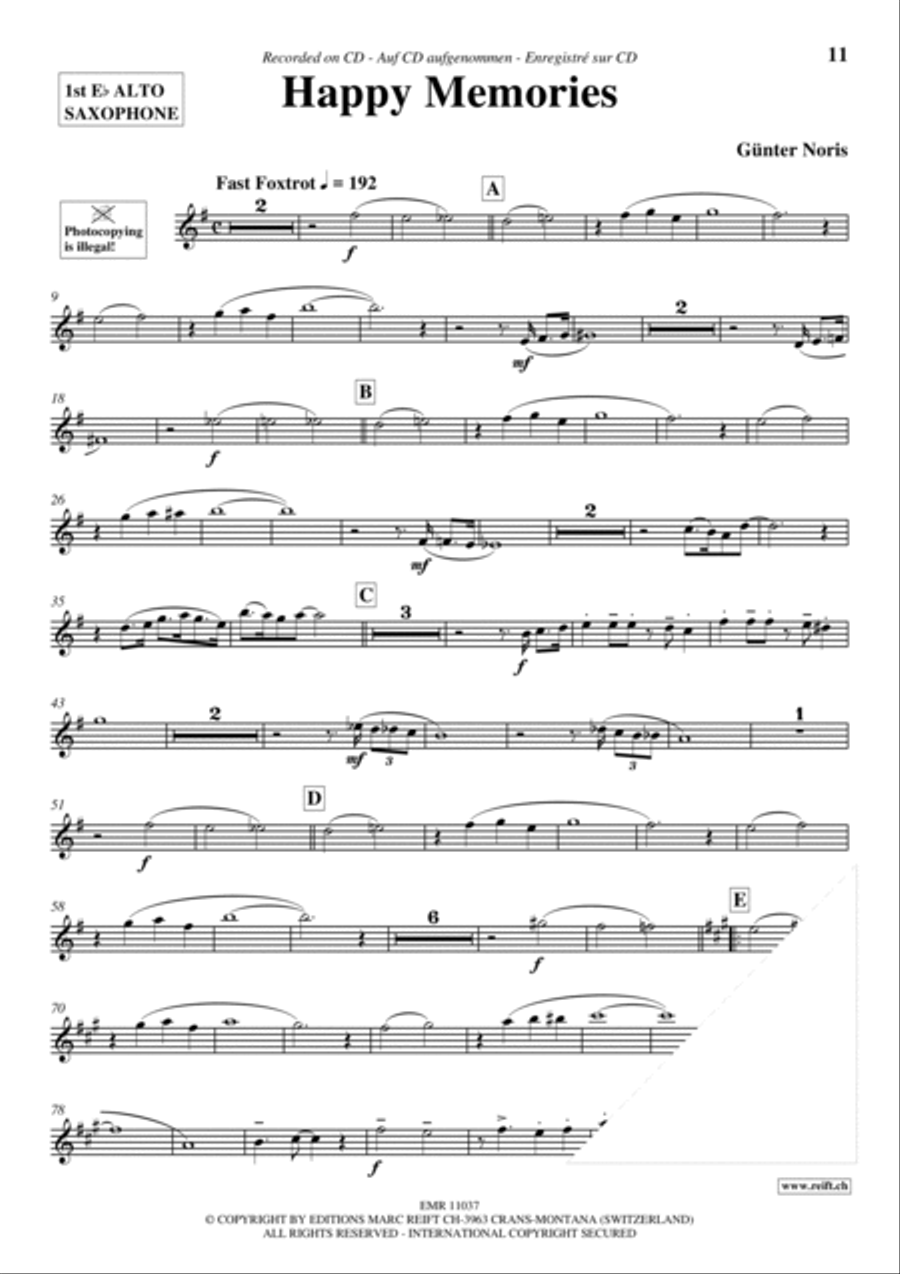 Play The 1st Alto Sax With The Ballroom Dance Orchestra Vol. 5 Alto Saxophone scores gallery preview page 10