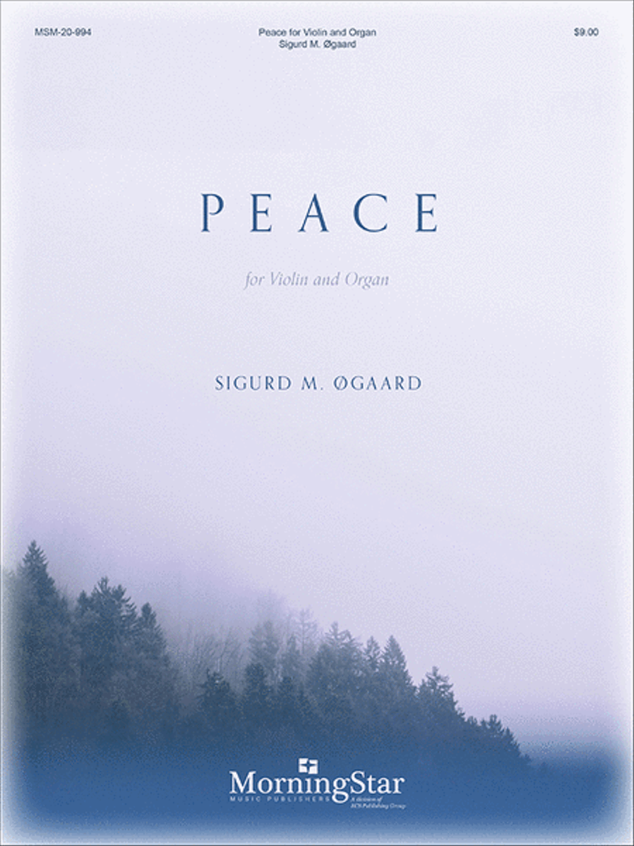 Peace for Violin and Organ Violin scores gallery preview page 1