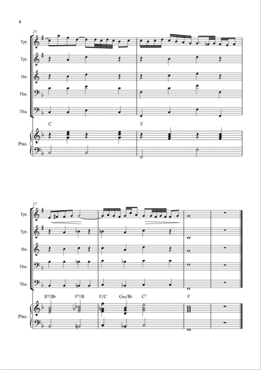 Arioso Arioso Brass Quintet scores gallery preview page 4