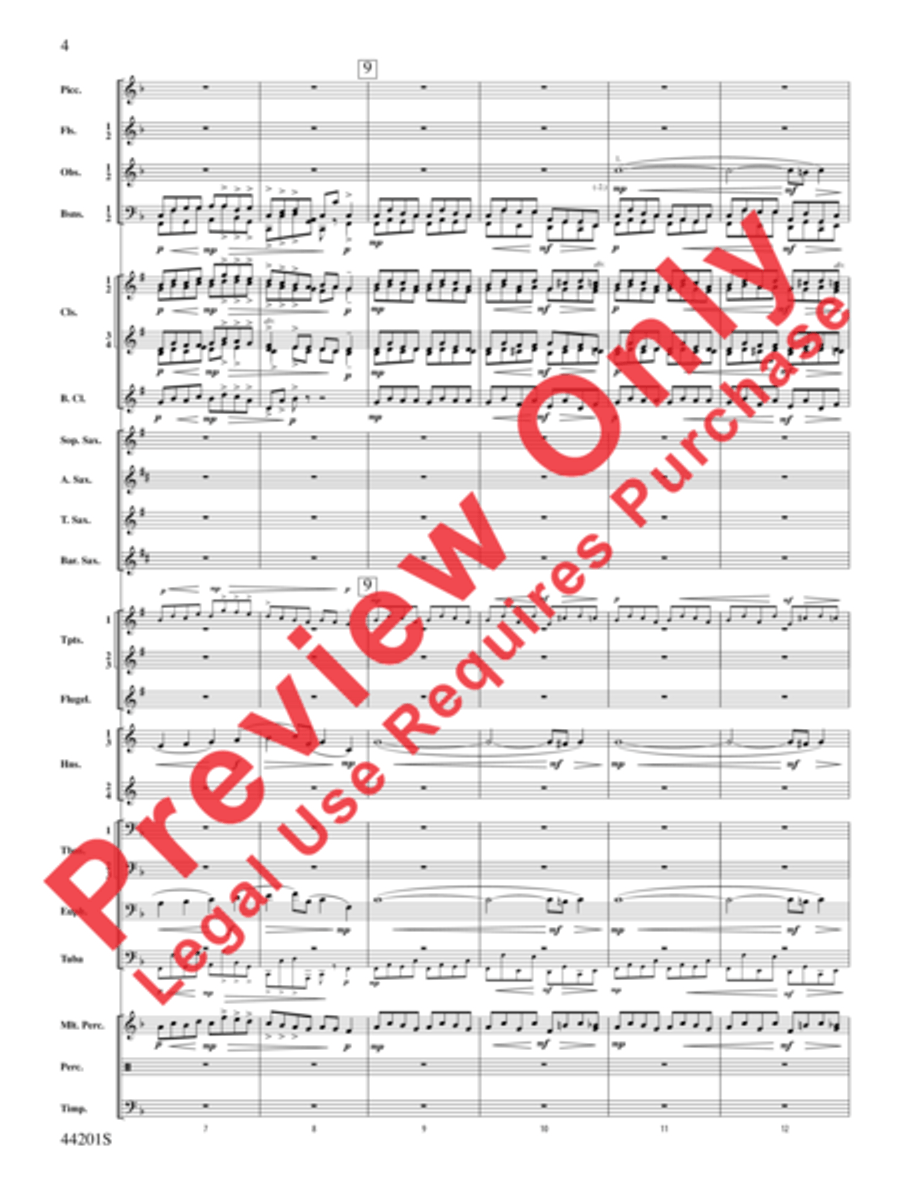 Handel in the Strand Concert Band scores gallery preview page 5