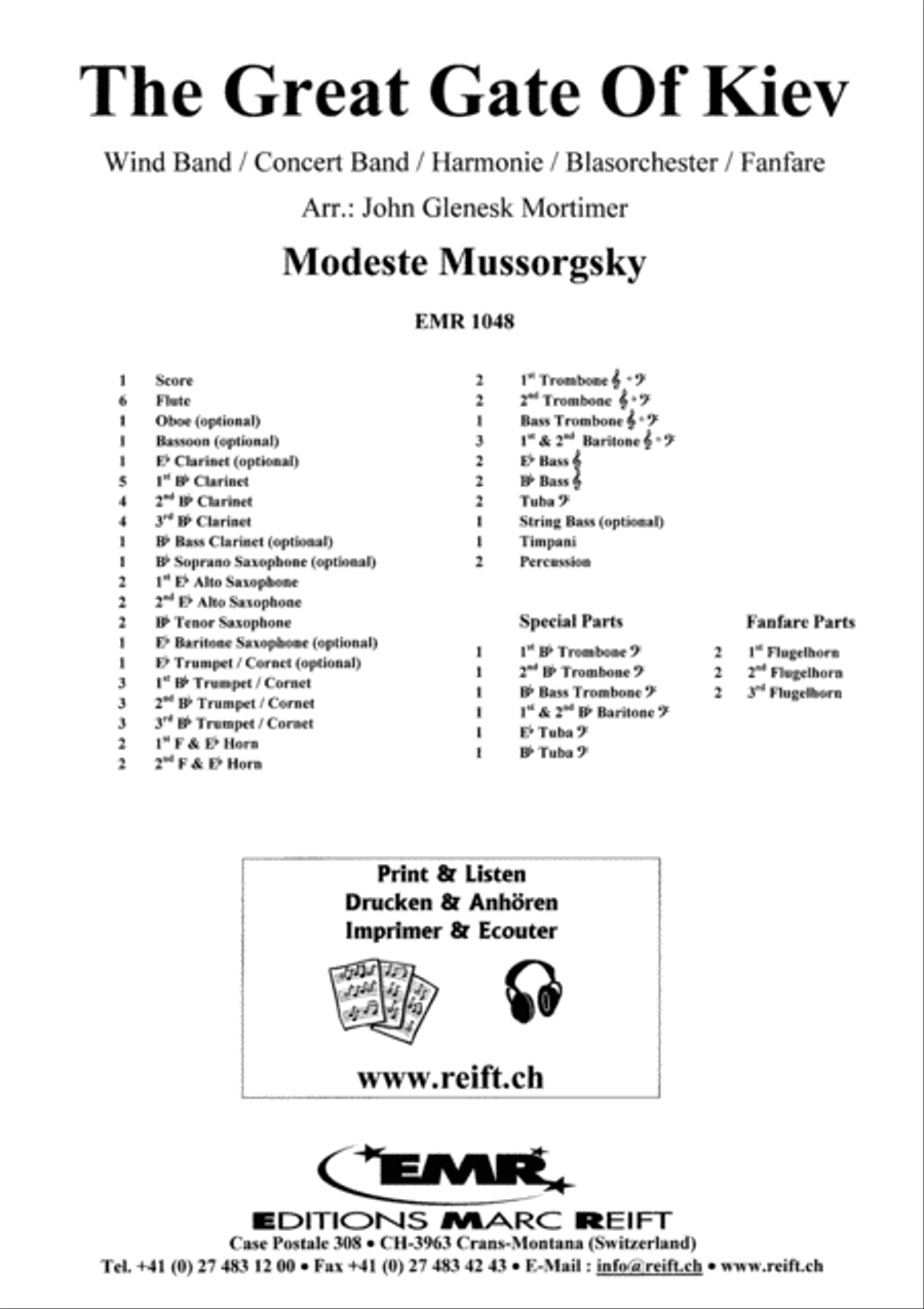 The Great Gate Of Kiev Concert Band scores gallery preview page 2
