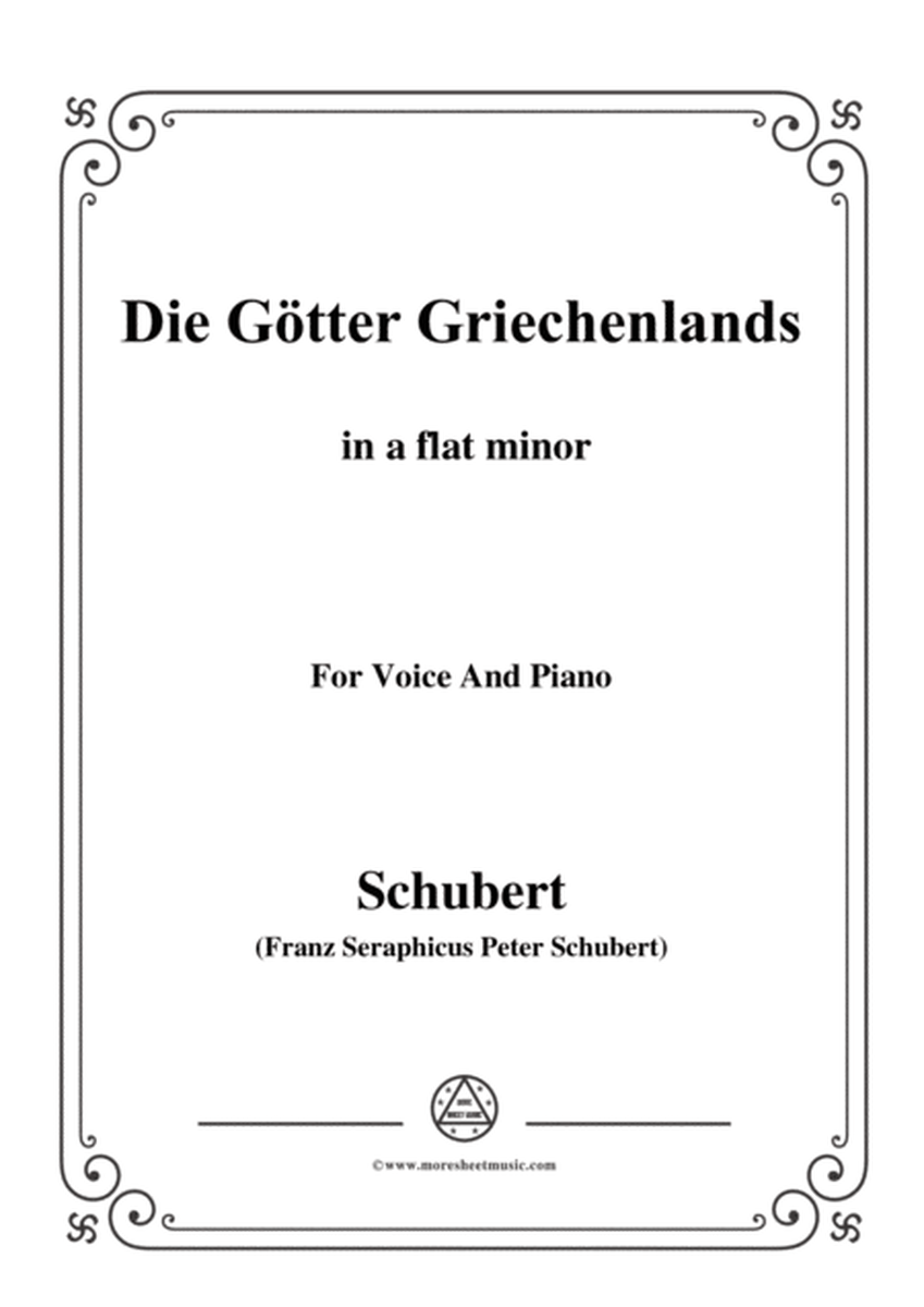 Schubert-Die Götter Griechenlands(The Gods of Greece), D.677,in a flat minor,for Voice&Piano image number null